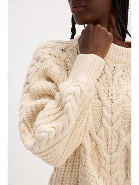 FREE PEOPLE Frankie Cable Knit Sweater