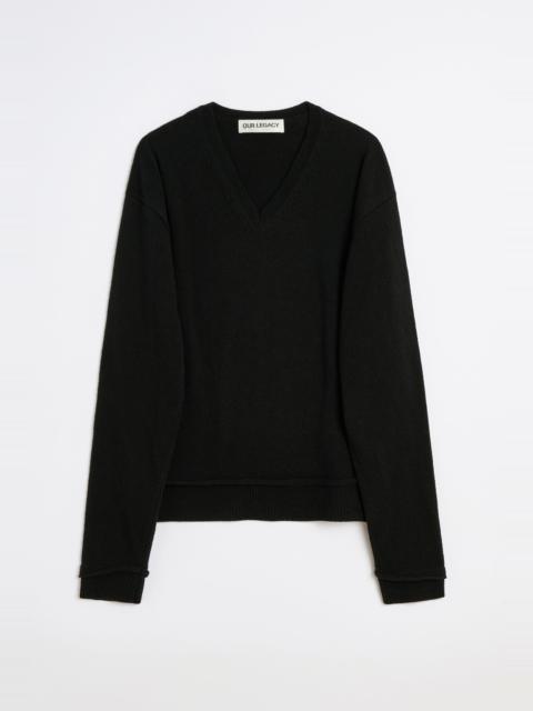 Our Legacy Parallel V-Neck Black Cherub Wool