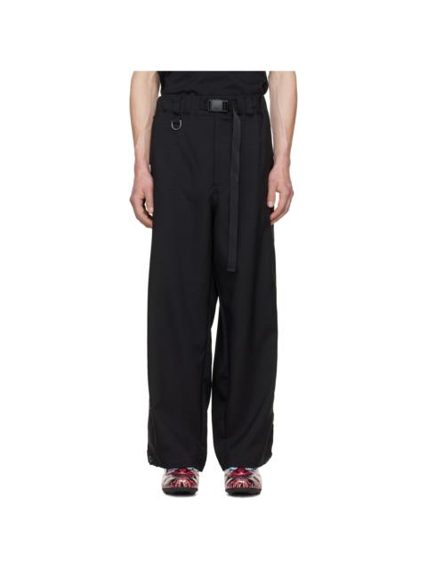 Y-3 Black Sport Uniform Adaptive 3-Stripes Trousers