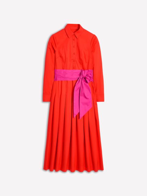 BODEN Maxi Pleated Bow Dress-Firecracker Red