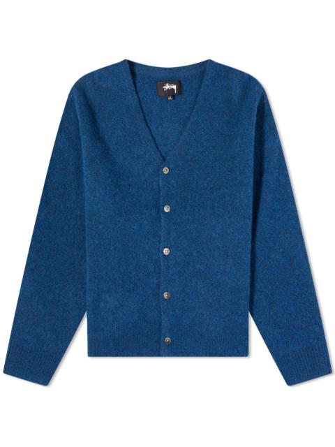 Stüssy STUSSY BRUSHED CARDIGAN - BLUE | feature | REVERSIBLE