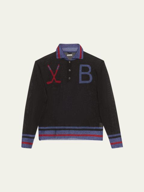 BODE Metallic Goaltender Polo Sweater