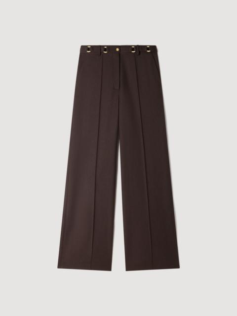 Sandro METAL RING TROUSERS