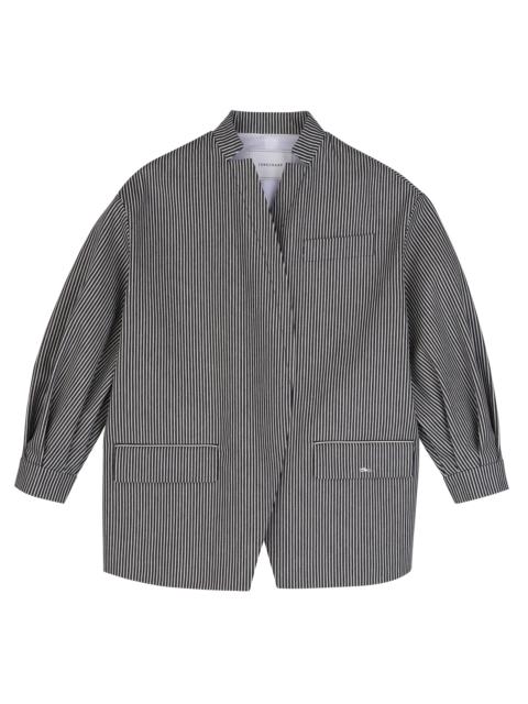 Longchamp Jacket Navy - Jacquard stripes