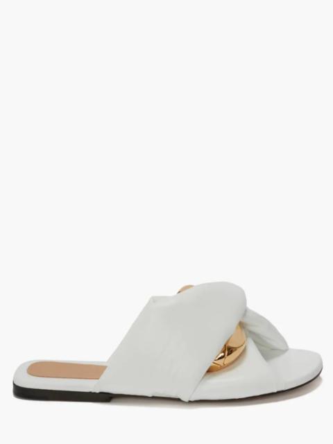 JW Anderson WOMEN'S CHAIN TWIST FLAT SANDAL