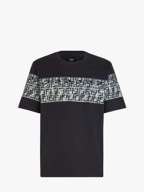 FENDI Black cotton T-shirt
