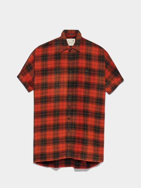 R13 PLAID OVERSIZED BOXY - RED BLACK PLAID | R13 Official Site