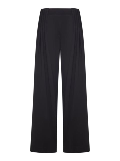 Dries Van Noten BLACK WIDE LEG PANTS