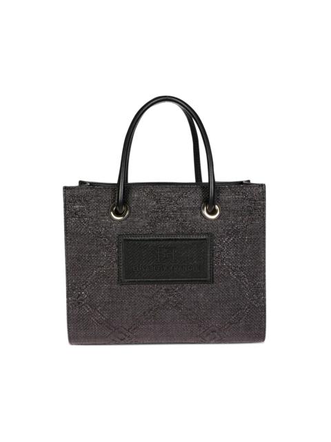 ELISABETTA FRANCHI small raffia tote bag
