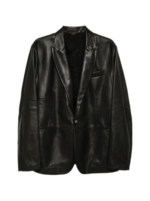 GIORGIO ARMANI leather blazer