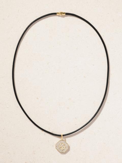By Pariah The Essential 14-karat Recycled Gold, White Topaz And Diamonds Pendant