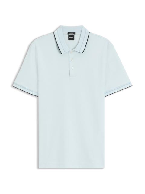 BOSS SLIM-FIT POLO SHIRT IN MERCERIZED COTTON