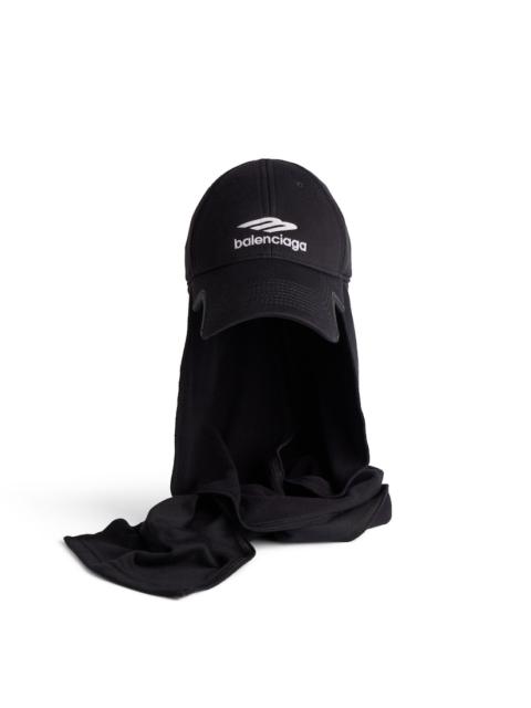 BALENCIAGA Men's Hybrid Cap in Black