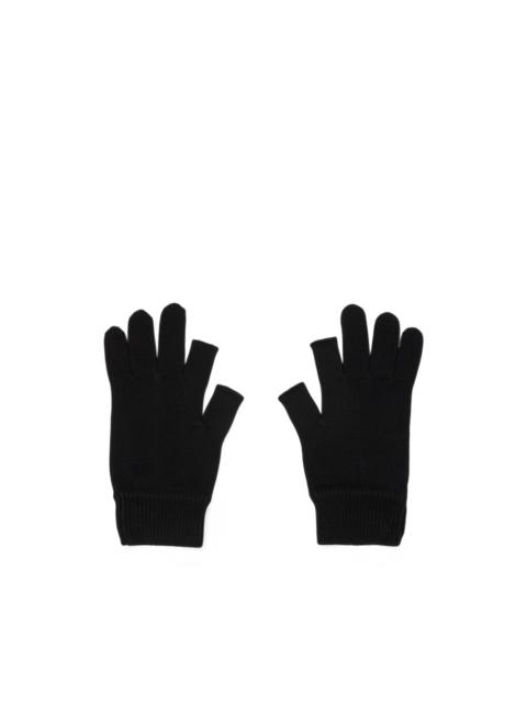 Rick Owens cut-out knit gloves