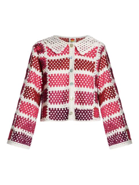 FARM RIO crochet-knit cardigan