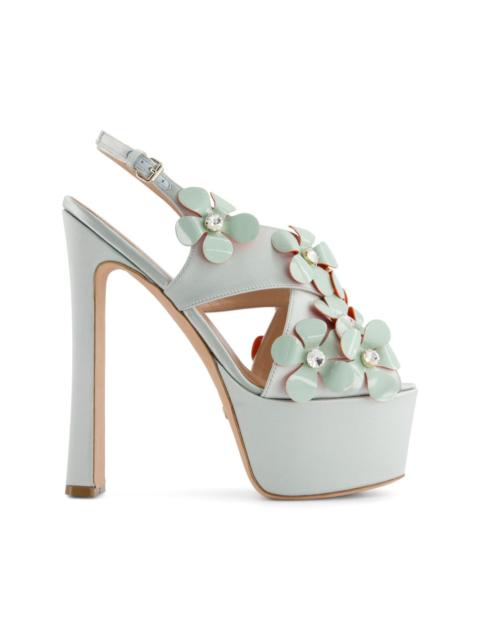 GIAMBATTISTA VALLI floral-appliqué sandals