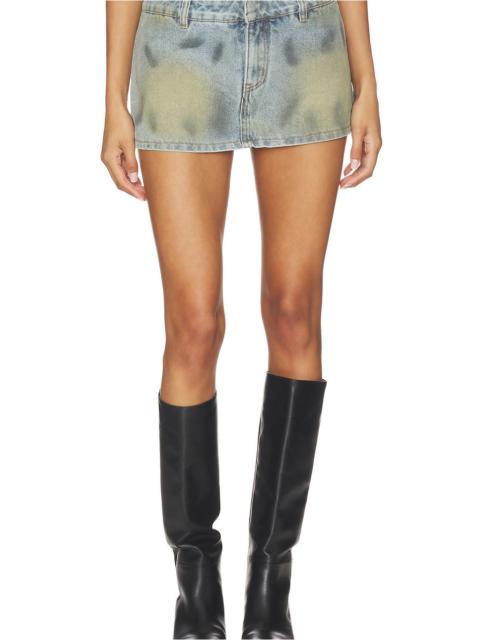 LIONESS Rhode Mini Denim Skirt