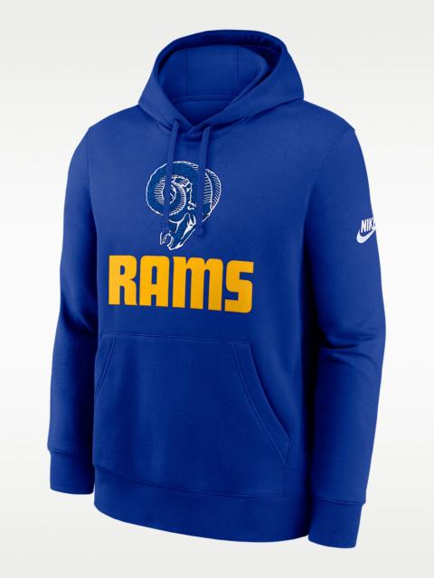 Nike Los Angeles Rams Best Season Rewind Club Men's Nike NFL Pullover Hoodie