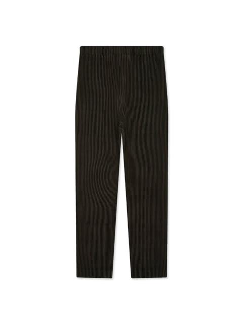 ISSEY MIYAKE EMBROIDERY STRIPES PANTS - SHADE GRAYISH BROWN