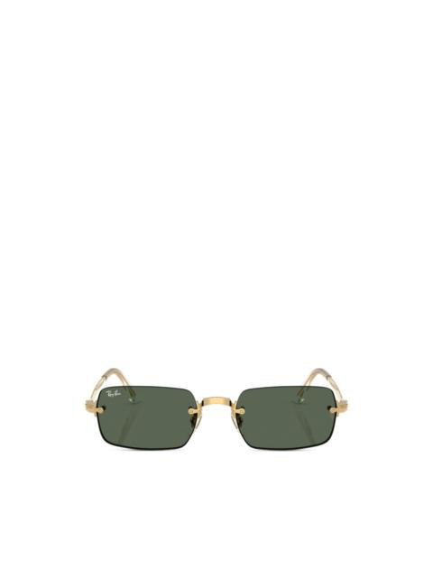 Ray-Ban rectangle-frame rimless sunglasses
