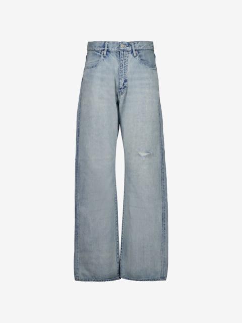 AURALEE distressed jeans