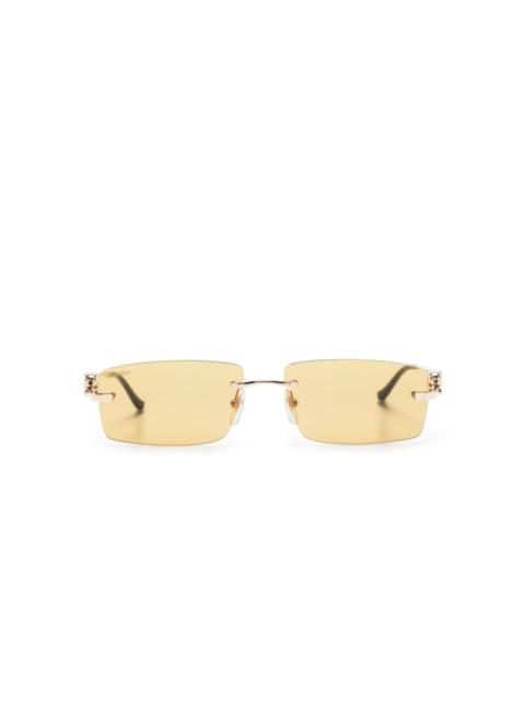 Cartier Panther rectangle-frame sunglasses