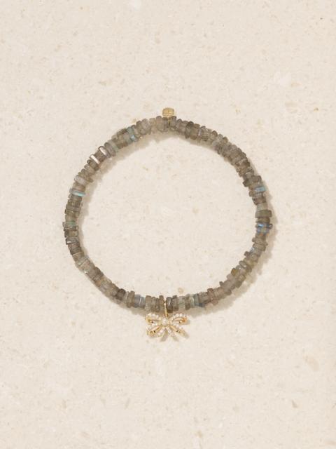 SYDNEY EVAN 14-karat Gold, Labradorite And Diamond Bracelet