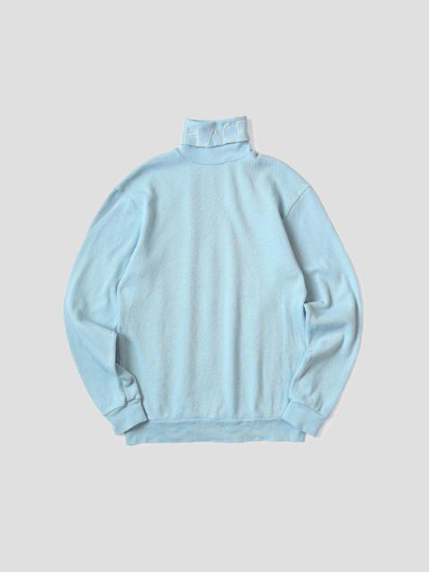 WAFFLE JERSEY TURTLE NECK L/S T-SHIRTS (PEACE)