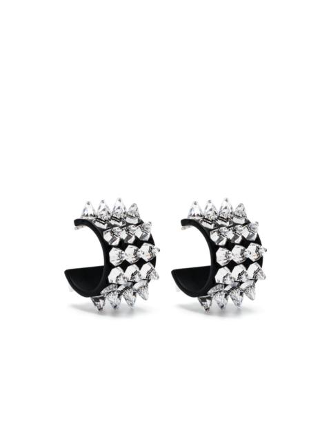 Karma spike-embellished earrings