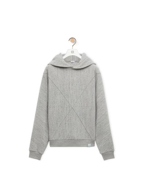 Loewe Puzzle fold regular fit hoodie in cotton
