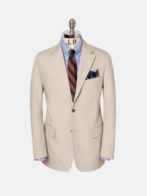 J. PRESS MADE-IN-CANADA SOLID TAN COTTON POPLIN SUIT