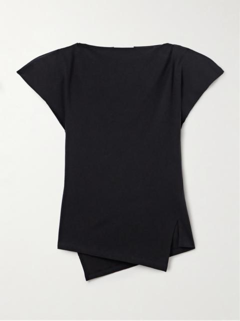 Isabel Marant Sebani Asymmetric Cotton-jersey T-shirt