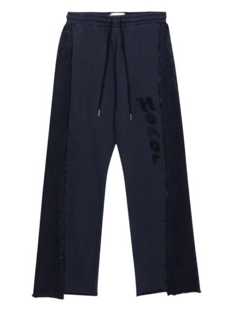 HONOR THE GIFT denim-panel track pants