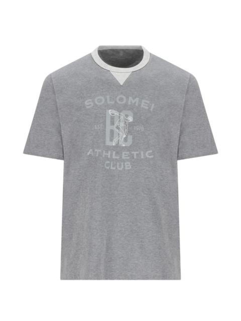Brunello Cucinelli slogan-print T-shirt