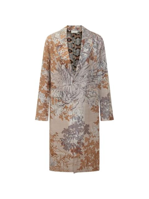 Pierre-Louis Mascia Cialda fantasia floral coat