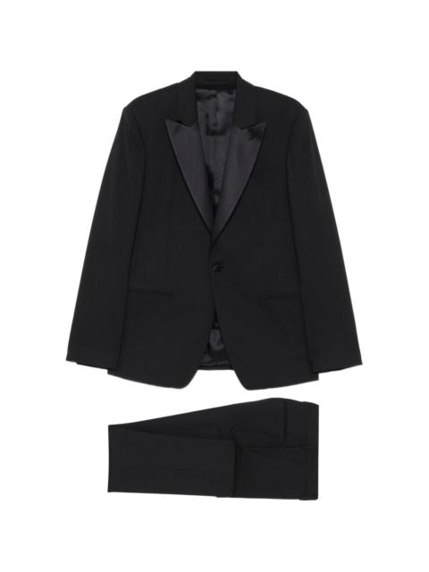 LARDINI peak-lapel three-piece suit