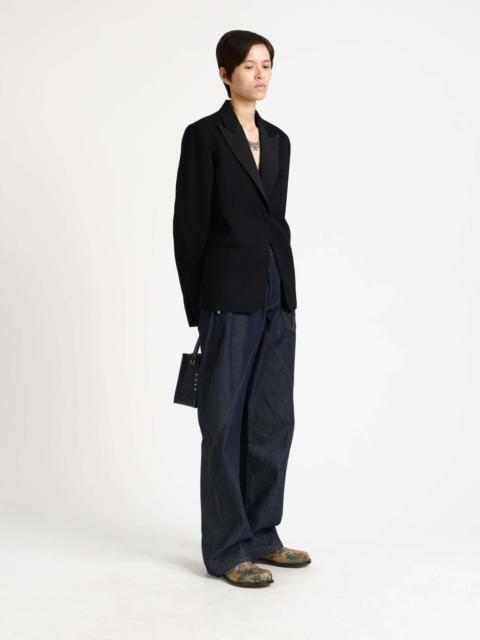 JW Anderson FITTED TUXEDO JACKET IN BLACK