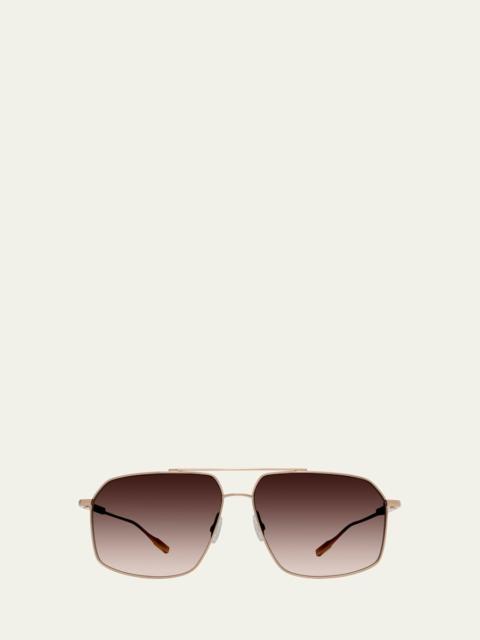 BARTON PERREIRA Renzo Titanium Aviator Sunglasses