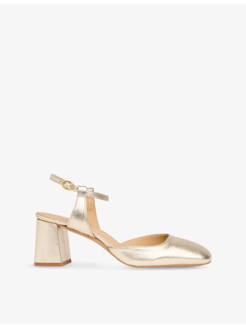 WHISTLES Matilda ankle-strap leather heeled shoes