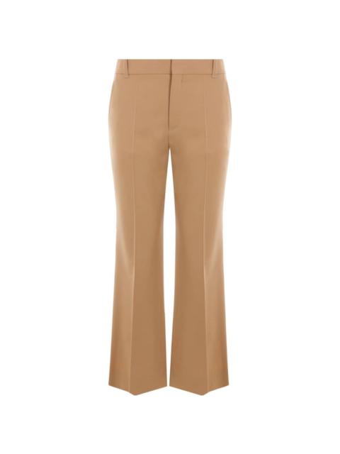 cropped tailored trousers