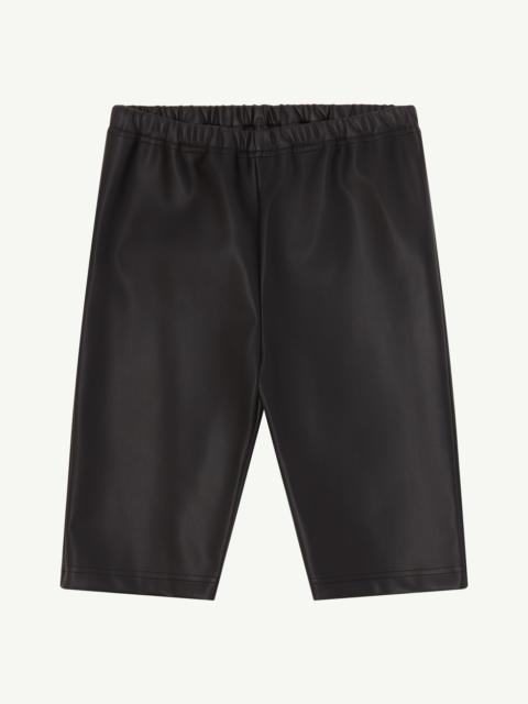 MM6 Maison Margiela Faux leather bike shorts