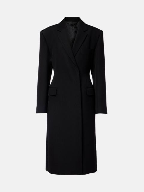 Acne Studios Double-breasted peplum wool coat