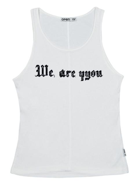 OPEN YY graphic-print tank top
