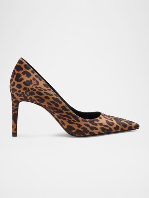 Stuart Weitzman Stuart Power 85 Leopard-Print Pumps