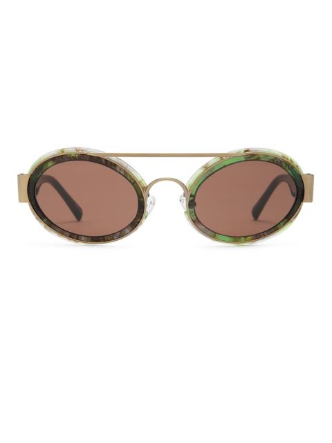 Dries Van Noten Oval Sunglasses