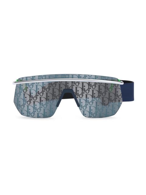 Dior Men's DiorMotion M1I Mask Sunglasses - Blue Green