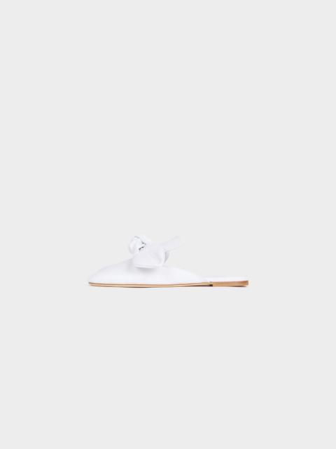 A.W.A.K.E. MODE TIM OPEN TOE SHOES WITH BOW WHITE