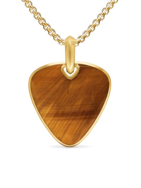 DAVID YURMAN Men's Streamline Pick Amulet in 18K Yellow Gold - Tigers Eye