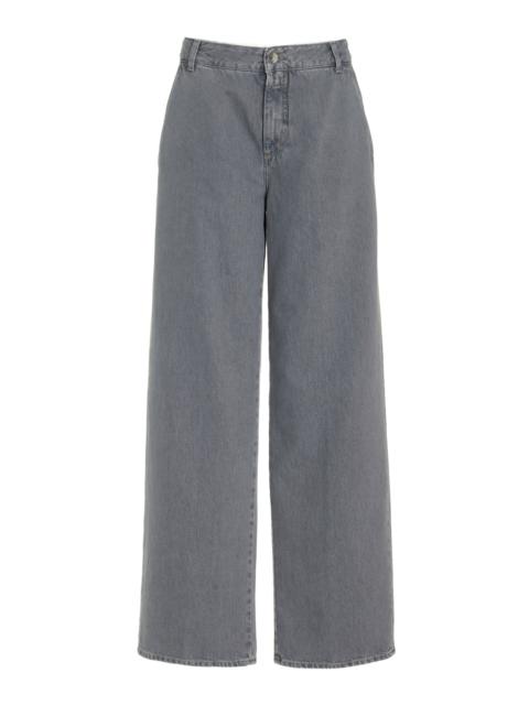 CLOSED Jurdy Rigid Low-Rise Straight-Leg Jeans grey