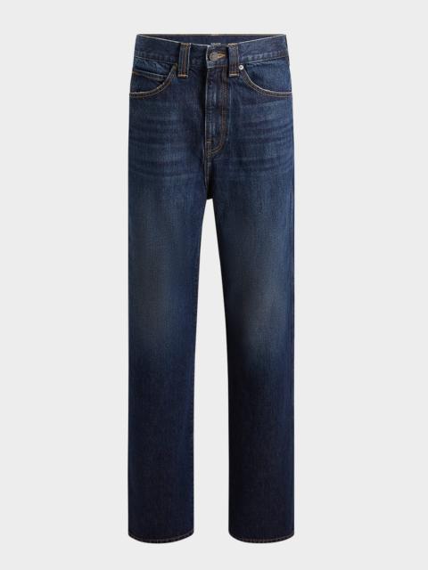 KHAITE Bonnie Straight-Leg Dark Wash Jeans